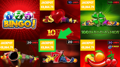 kies een jackpot om te spelen