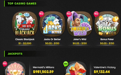 kies uit top casino games