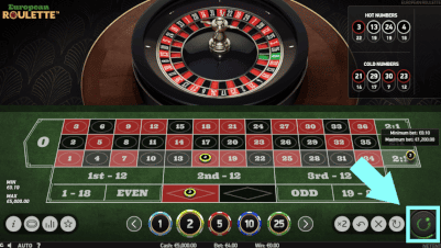 klik op de spin knop
