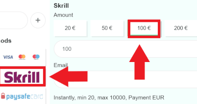 skrill betaalmethode en bedrag