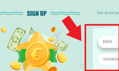 vul gegevens in sign up