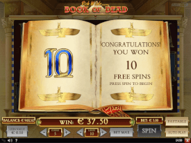 Free spins modus book of dead