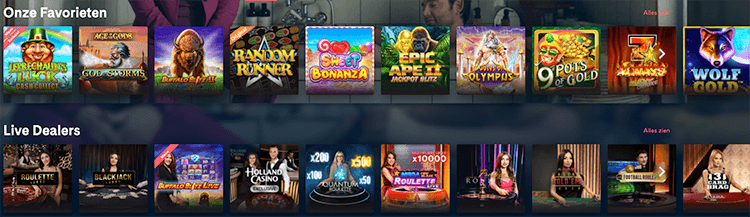 Spellen bij holland casino online