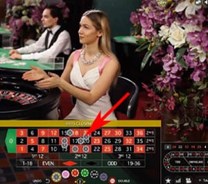 Fiches inzetten live roulette