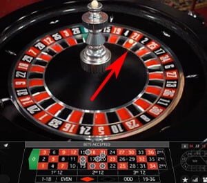 Live roulette wiel